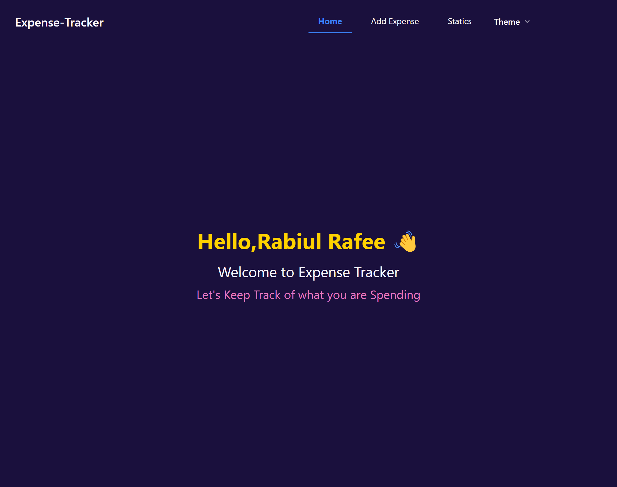 Expense Tracker Preview